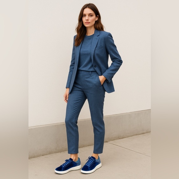 Loubi Craft Shoes - 🆕Loubi craft  royal blue velvet platform sneakers 👟 snakeskin blue/black 💙